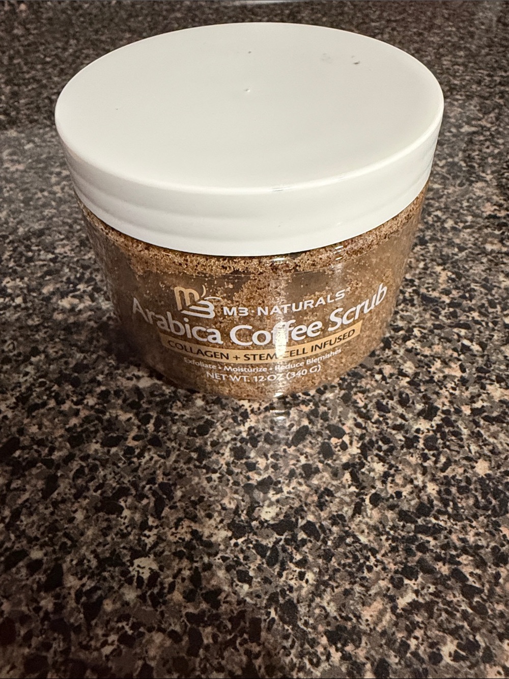 Arabica Coffee Scrub – White Lid, Brown Scrub